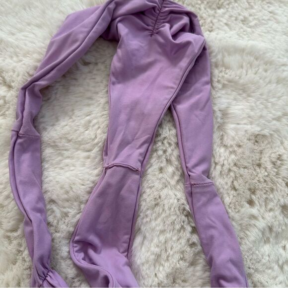 Frankie’s bikinis bright purple skimpy thong bikini bottoms size large ruched - Picture 6 of 6